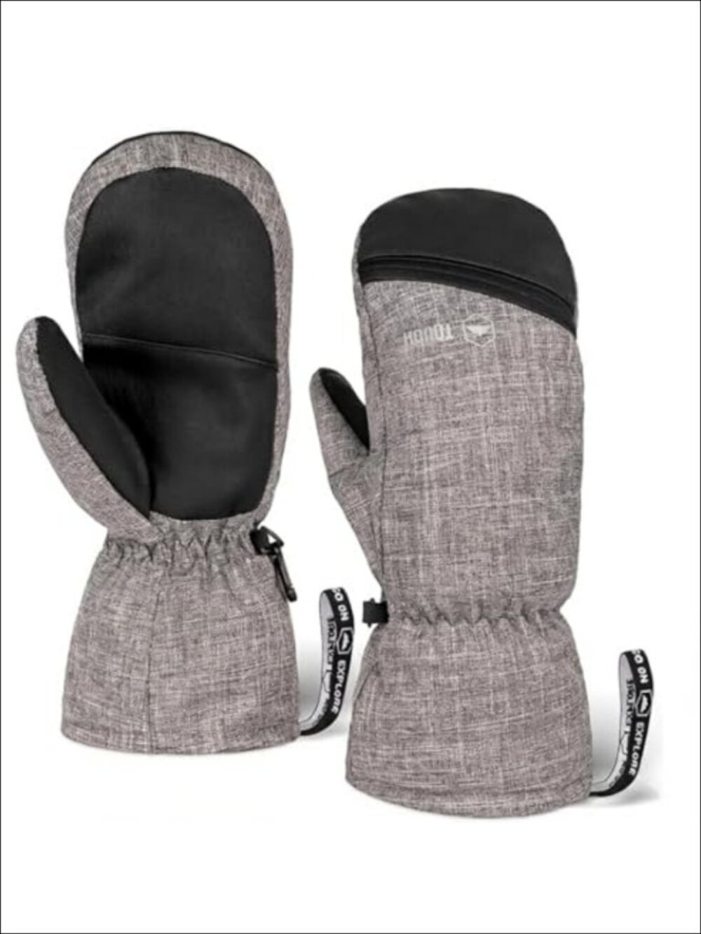 Tough Outdoors Waterproof Insulated Ski Mittens Nylon Winter Snowboard Mittens